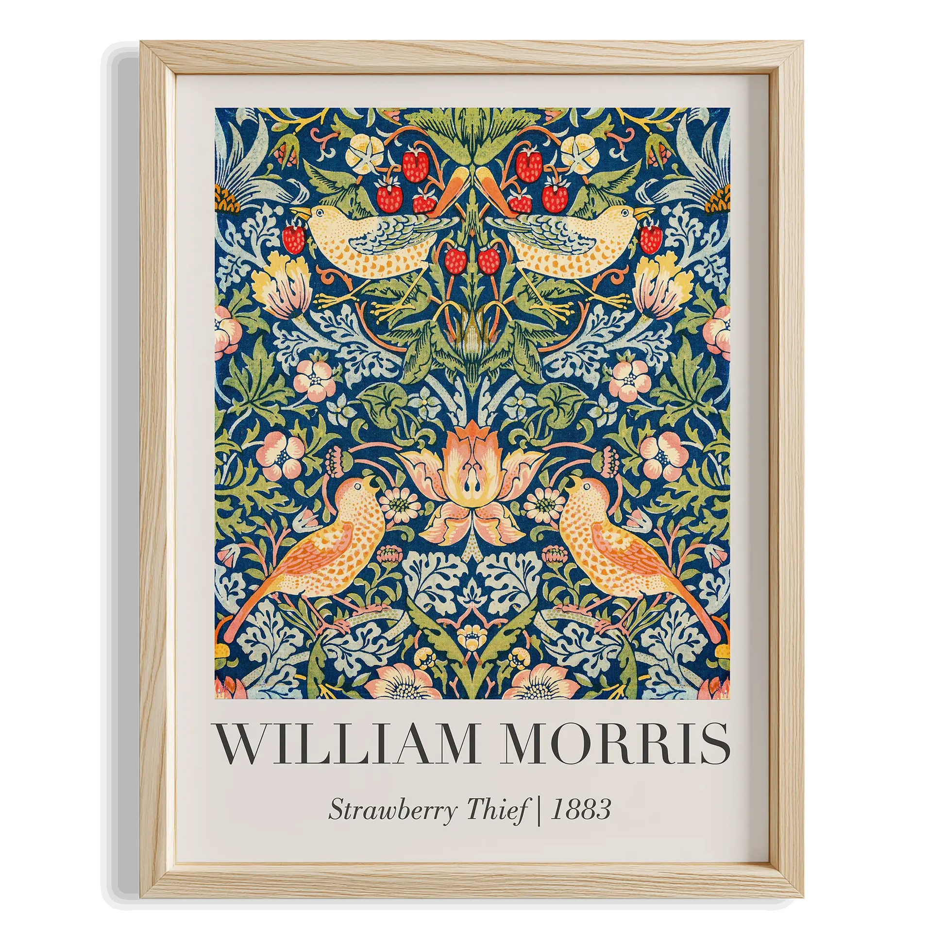 Çilek Hırsızı - William Morris Ahşap Duvar Tablosu