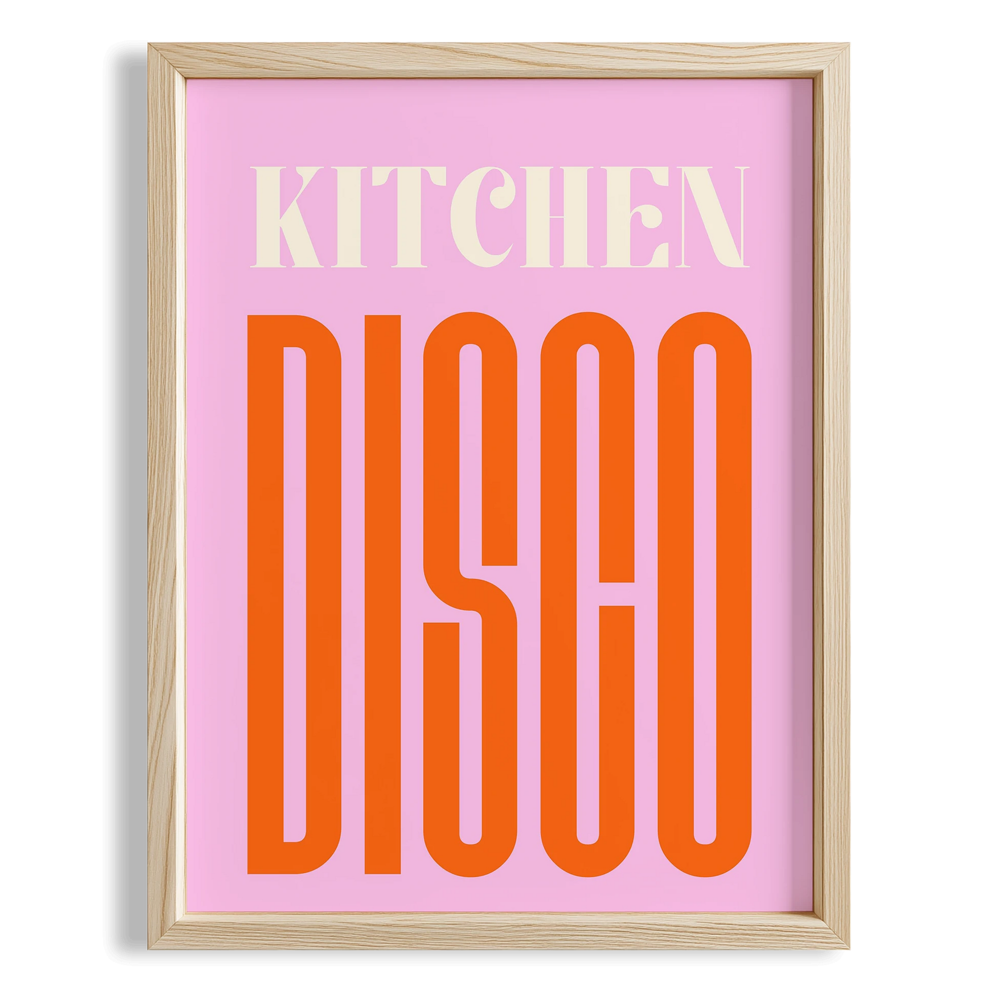 Kitchen Disco Tipografi Mutfak Duvar Tablosu