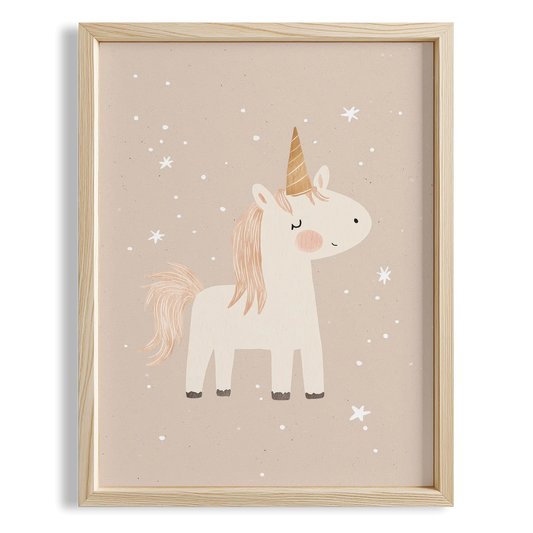 Unicorn Masalı – Çocuk Odası Ahşap Tablo