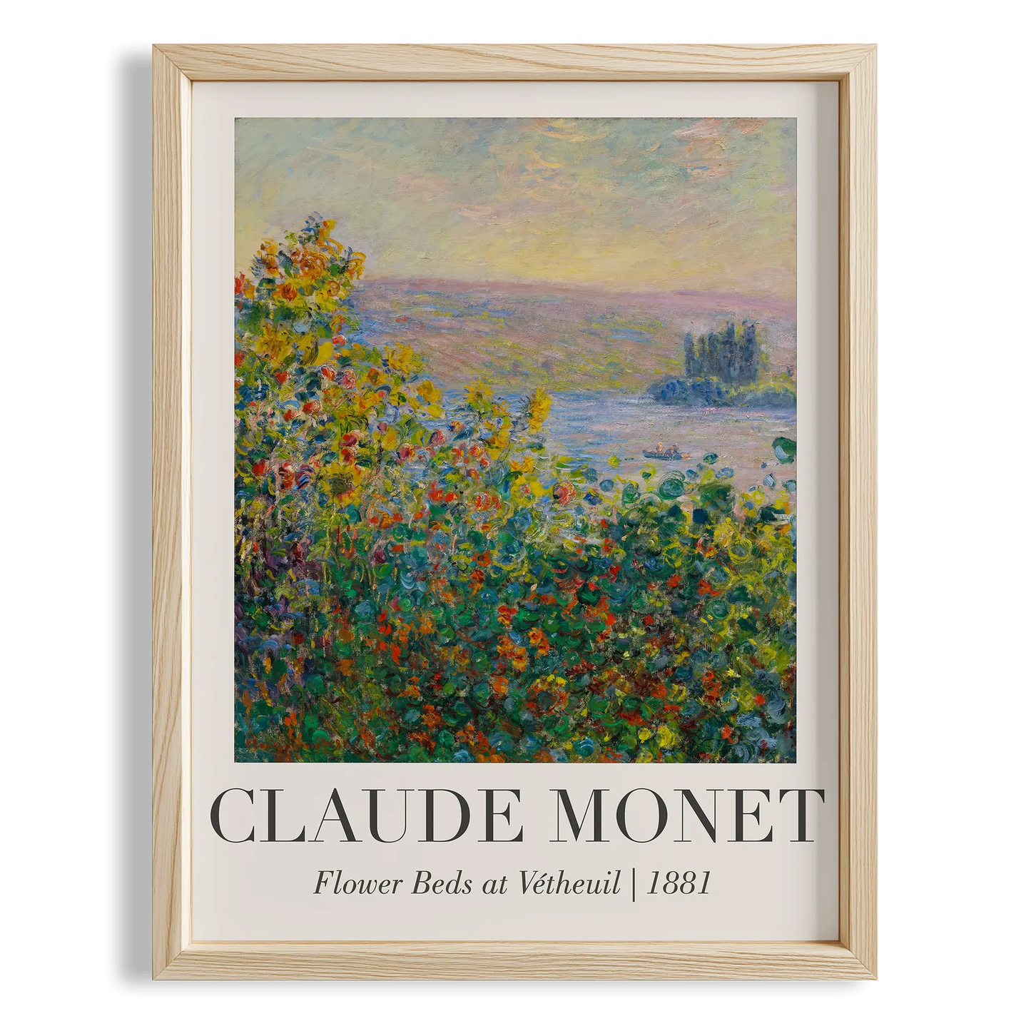 Antibes Manzarası - Claude Monet Ahşap Duvar Tablosu