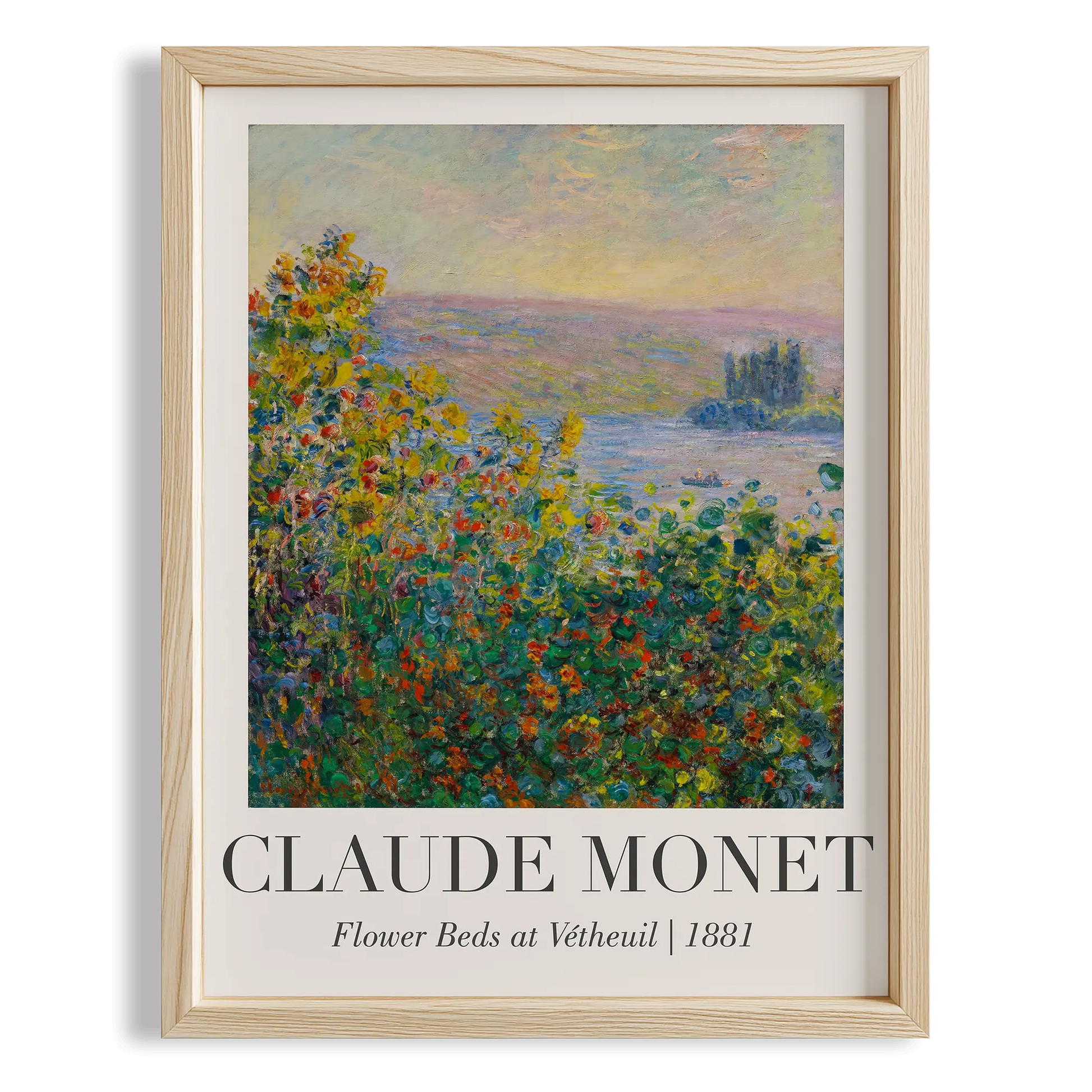 Antibes Manzarası - Claude Monet Ahşap Duvar Tablosu