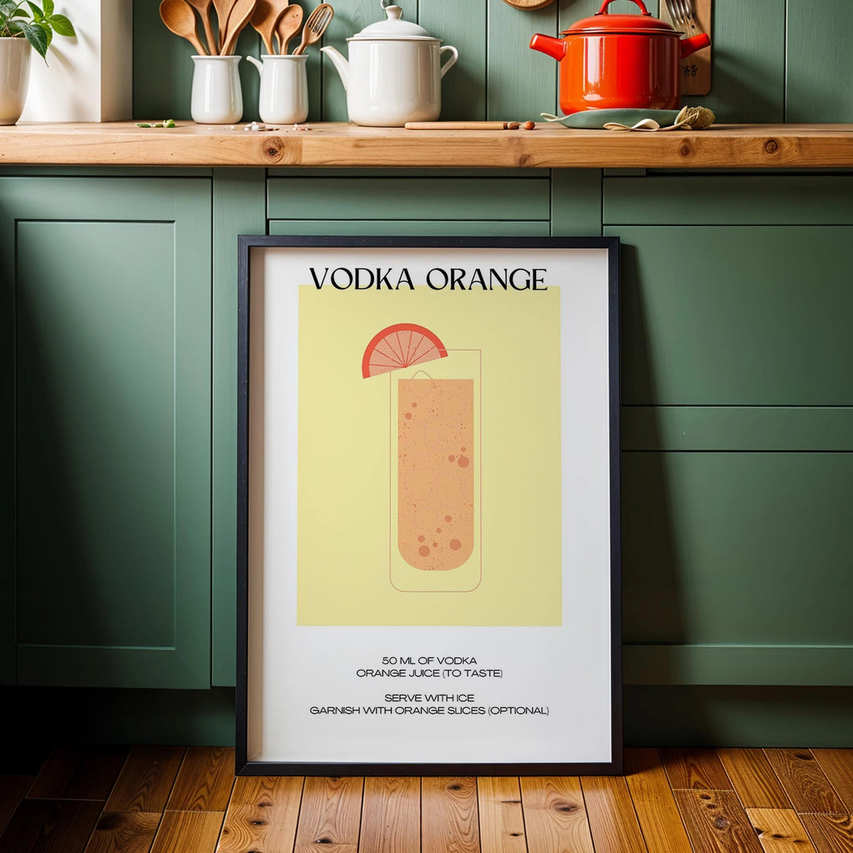 Vodka Orange Kokteyl Tarifi Mutfak Duvar Tablosu