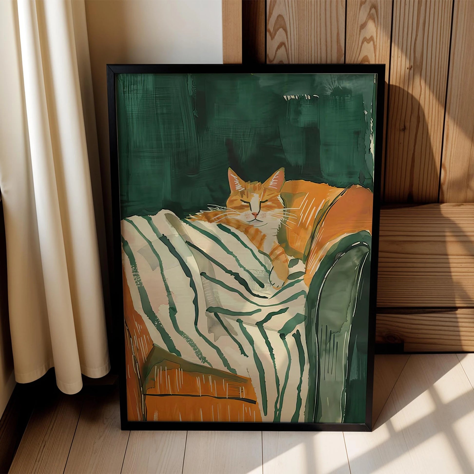 Kedi Portre IV - Zümrüt Çizgili