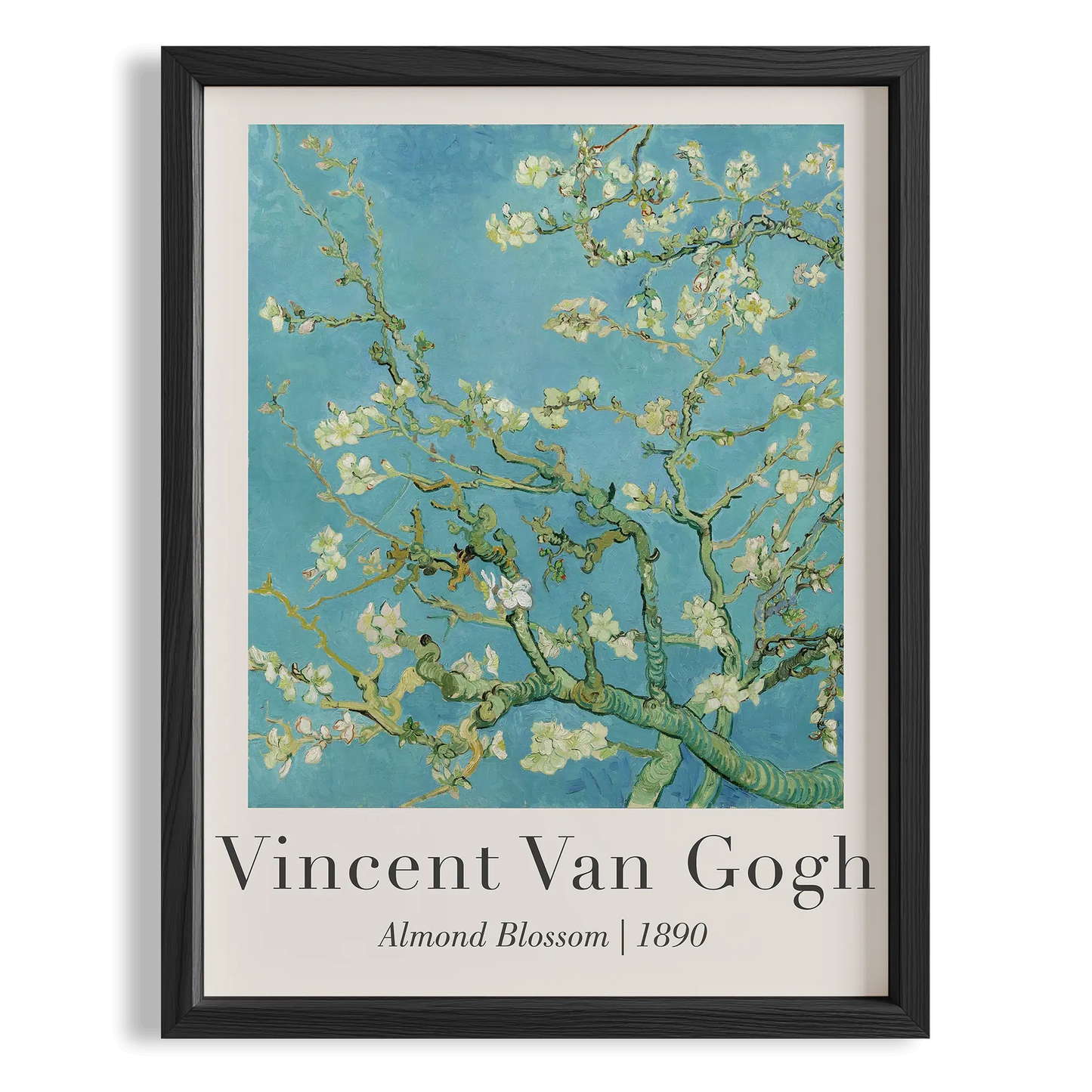 Çiçek Açan Badem Dalı - Vincent Van Gogh Ahşap Duvar Tablosu