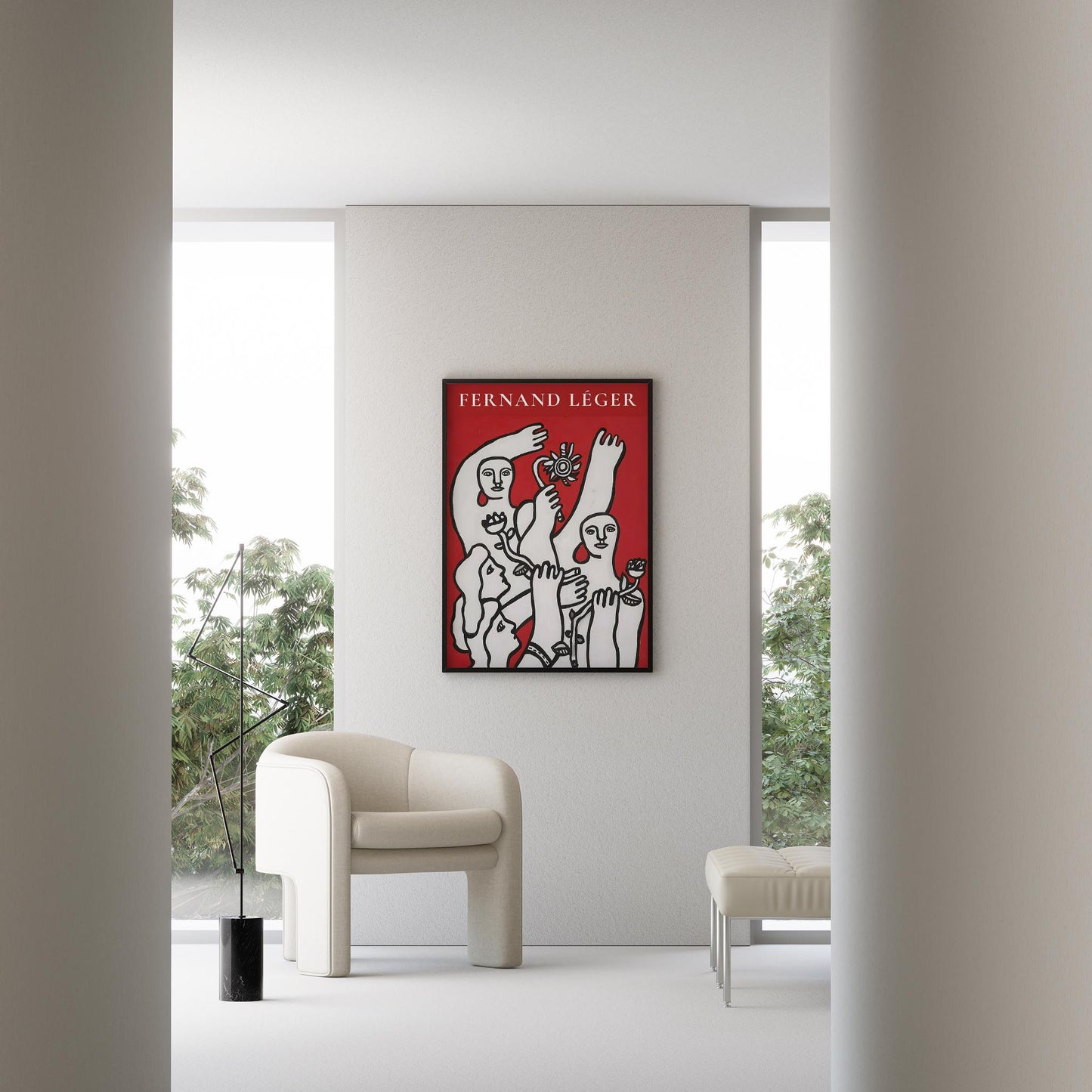 Fernand Leger XXI Duvar Tablosu