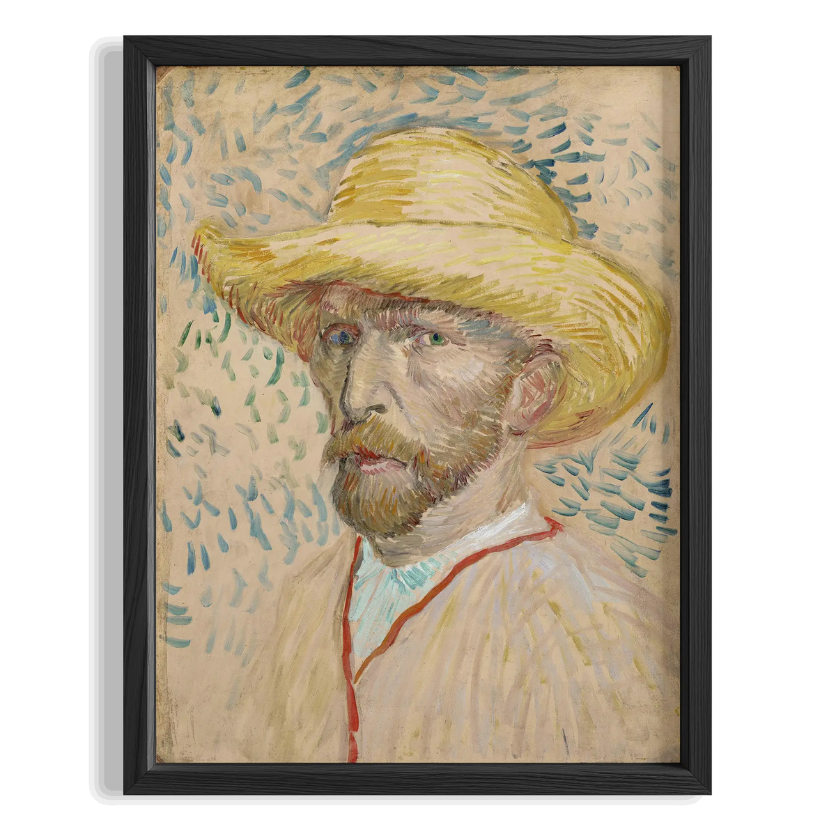 Açık Renkli Otoportre - Vincent Van Gogh Ahşap Duvar Tablosu