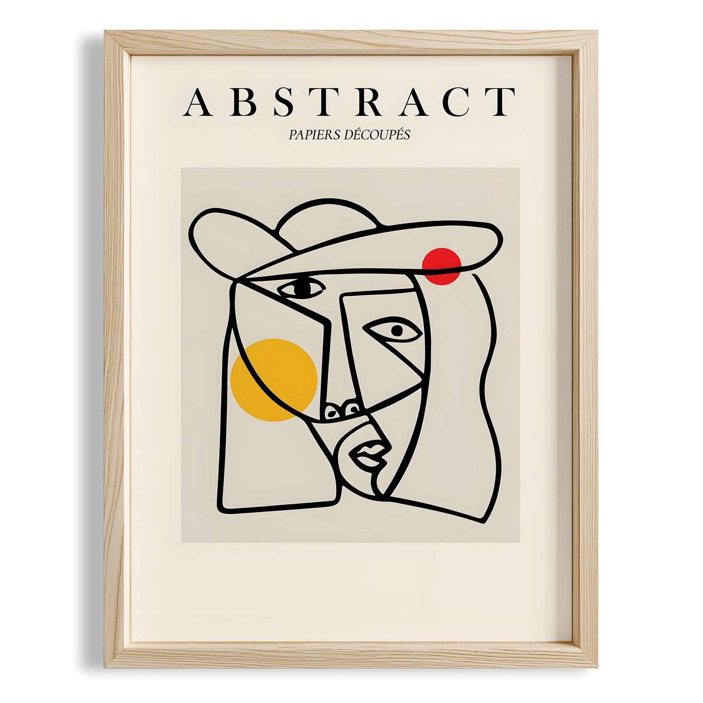 Matisse Picasso Kağıt Kesimleri Abstract Modern Formlar I Duvar Tablosu