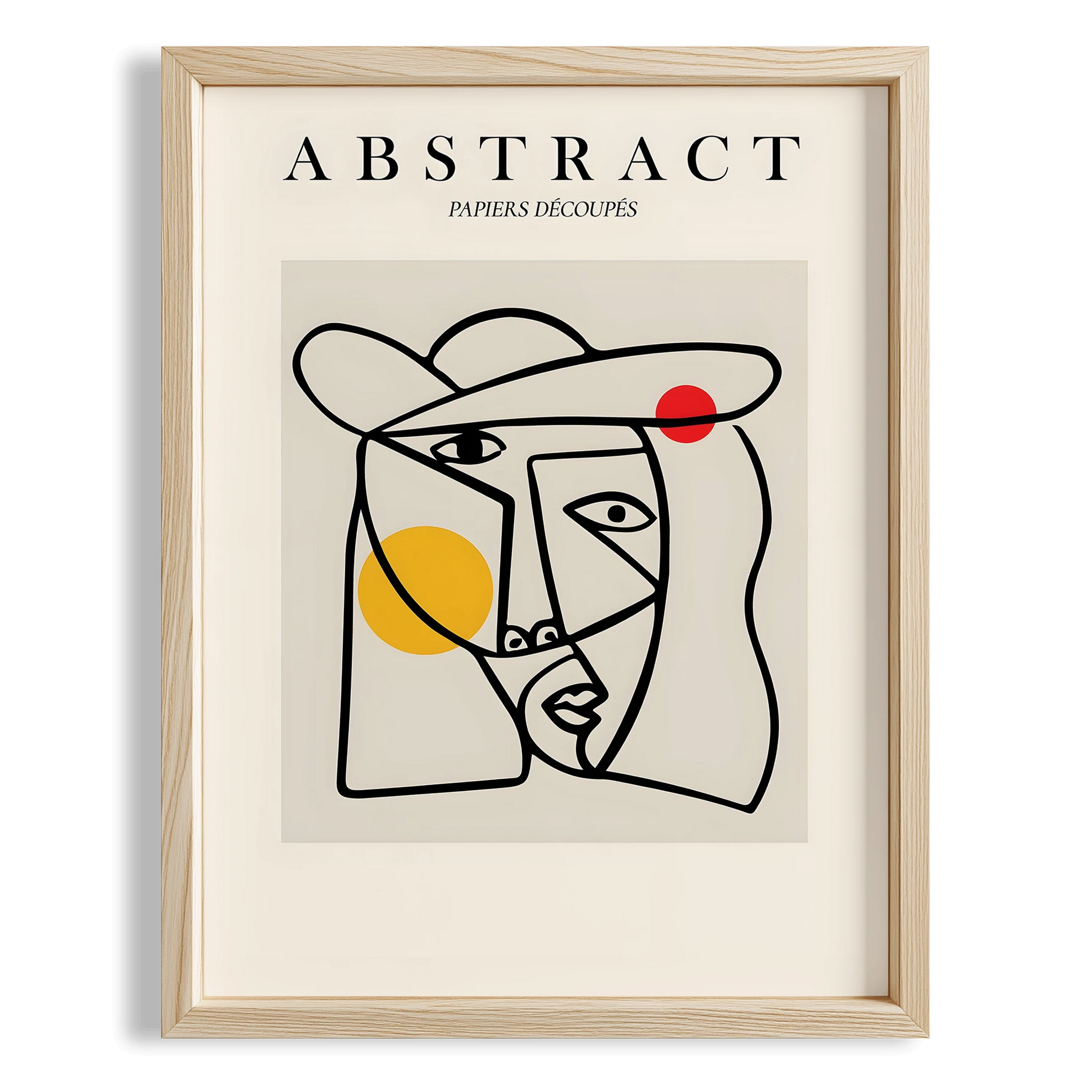 Matisse Picasso Kağıt Kesimleri Abstract Modern Formlar I Duvar Tablosu