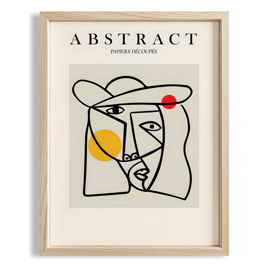 Matisse Picasso Kağıt Kesimleri Abstract Modern Formlar I Duvar Tablosu