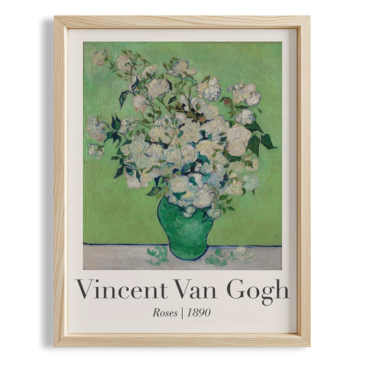 Güller - Vincent Van Gogh Ahşap Duvar Tablosu