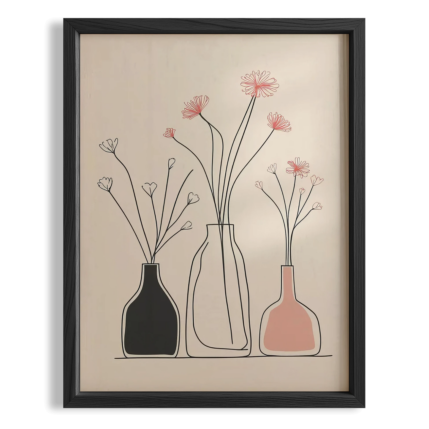 Vazo ve Çiçekler VIII - Minimalist İncelik