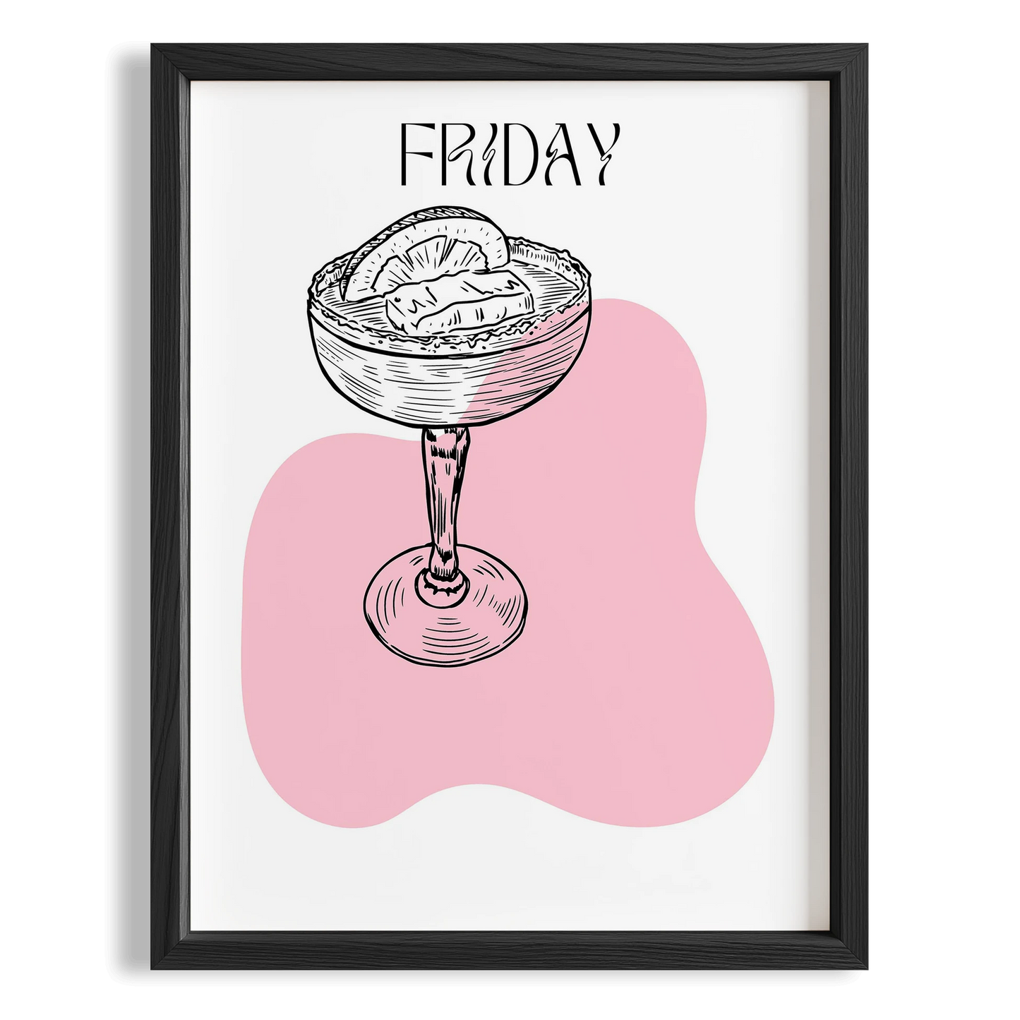 Cuma Günü Weekend Drinks Kokteyl Mutfak Duvar Tablosu