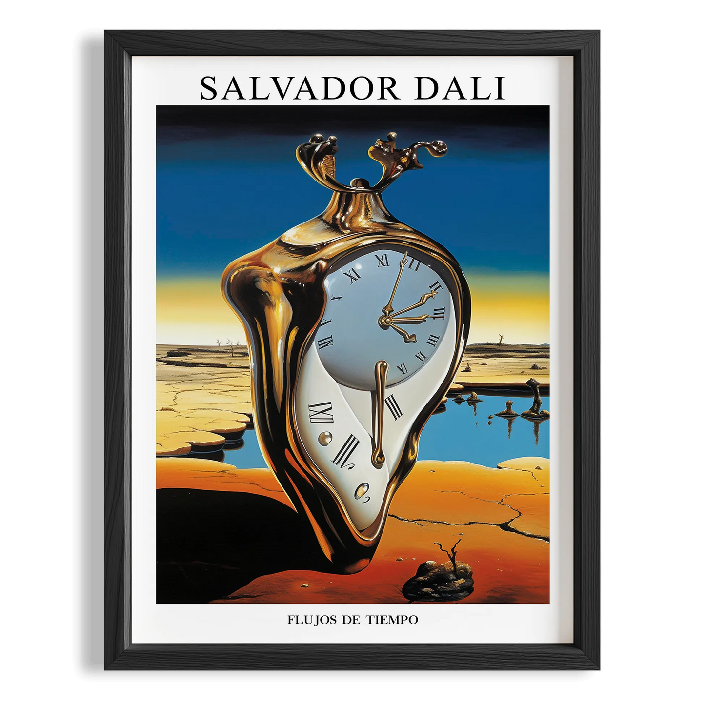 Zamanın Akışı - Salvador Dali Ahşap Duvar Tablosu