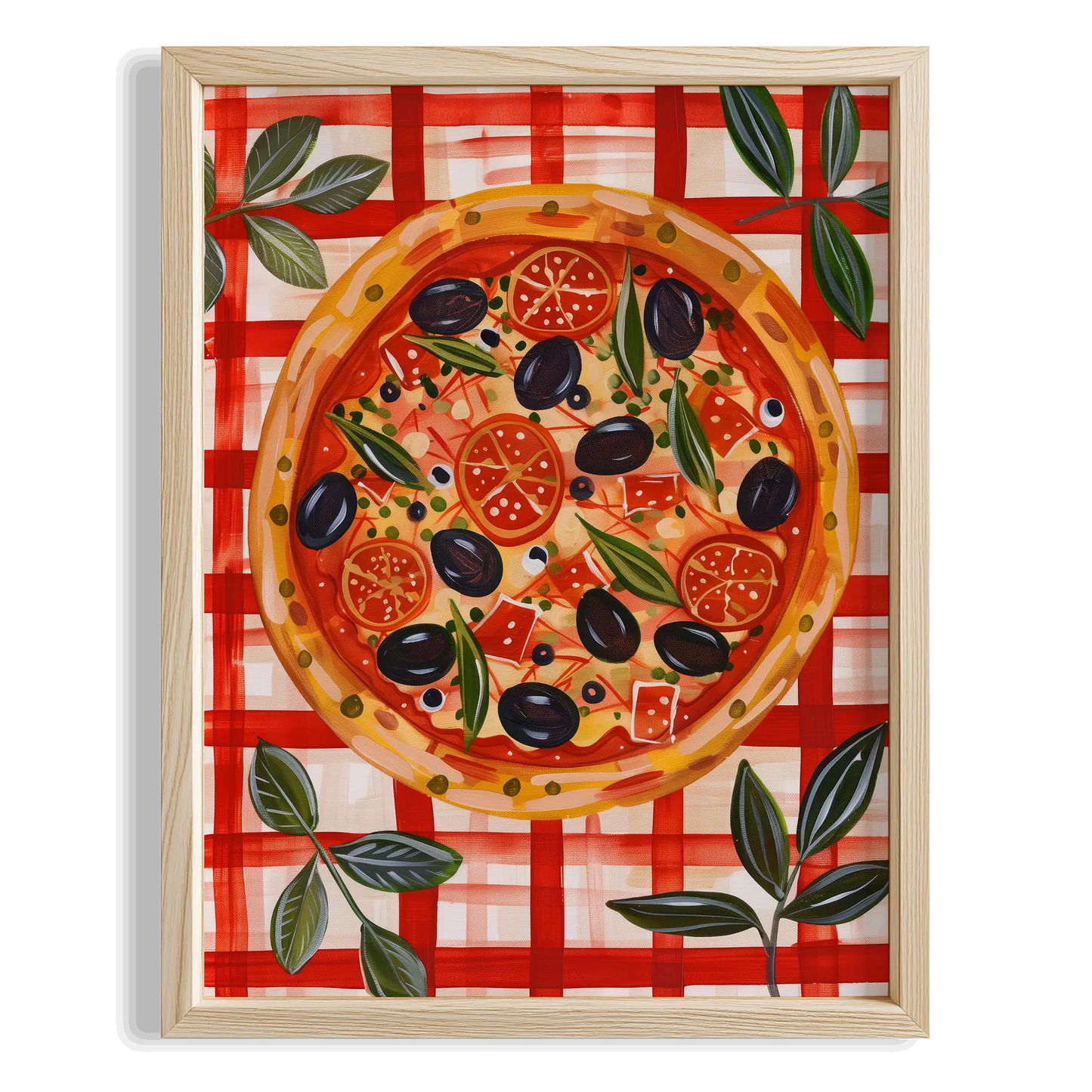 Pizza Soffitta Akdeniz İtalya Koleksiyonu Mutfak Duvar Tablosu