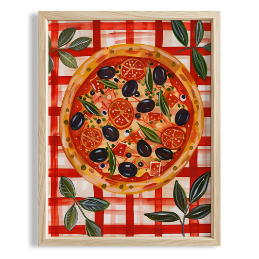 Pizza Soffitta Akdeniz İtalya Koleksiyonu Mutfak Duvar Tablosu