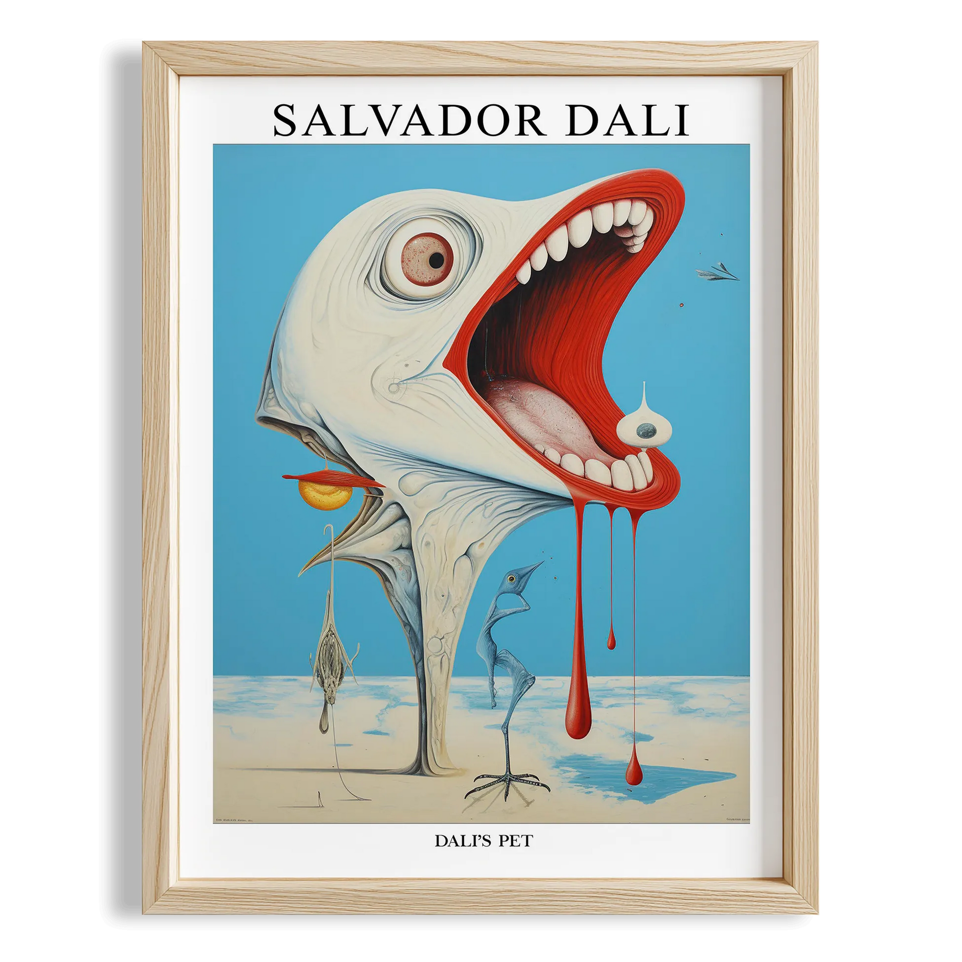 Bağıran Yaratık - Salvador Dali Ahşap Duvar Tablosu
