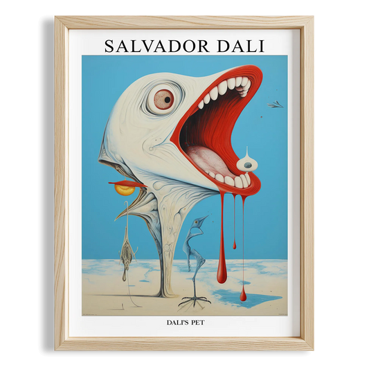 Bağıran Yaratık - Salvador Dali Ahşap Duvar Tablosu