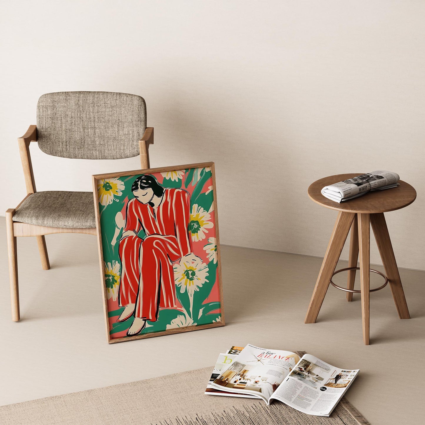Henri Matisse Yağlı Boya Stili Kadın Portresi II Duvar Tablosu