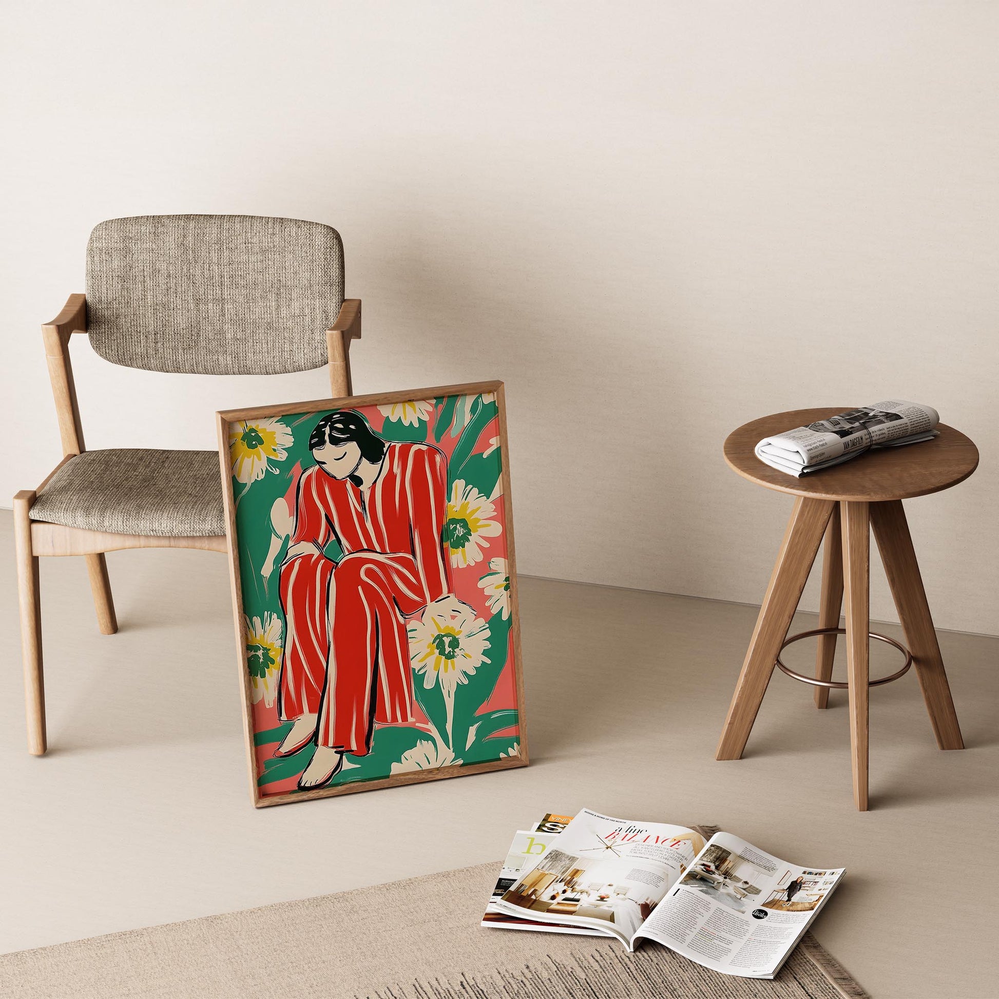 Henri Matisse Yağlı Boya Stili Kadın Portresi II Duvar Tablosu