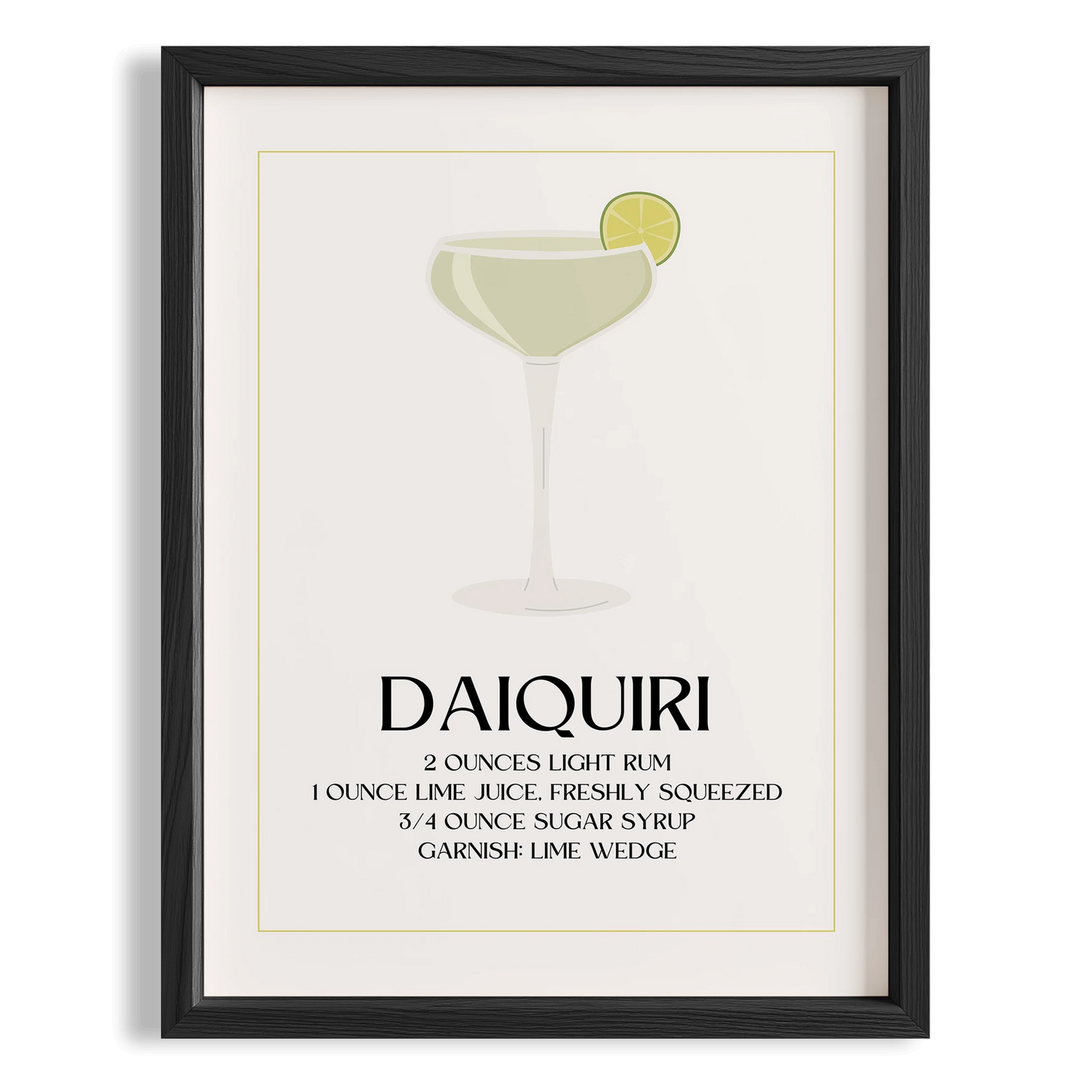 Daiquiri Kokteyli Minimal Mutfak Duvar Tablosu