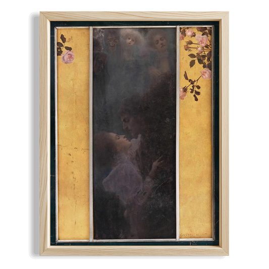 Altın Panel - Gustav Klimt Ahşap Duvar Tablosu