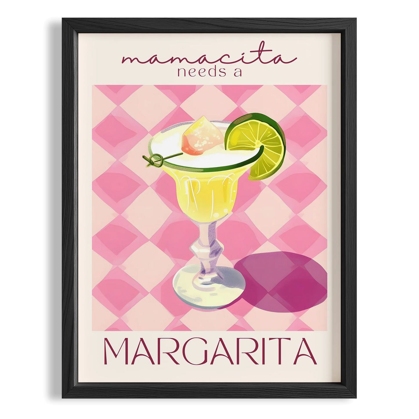 Margarita Kokteyli Pop Art Mutfak Duvar Tablosu