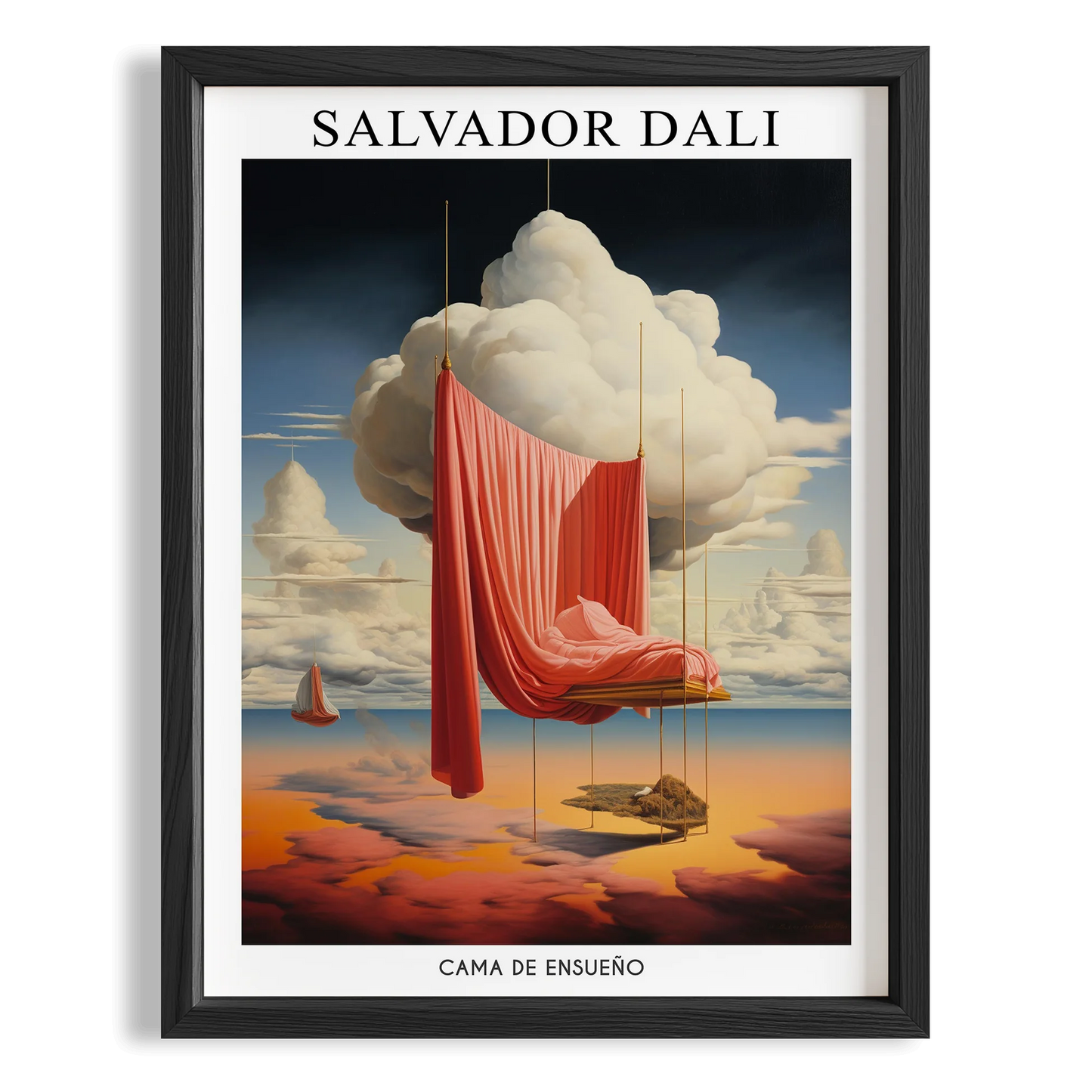 Eriyen Bulut - Salvador Dali Ahşap Duvar Tablosu