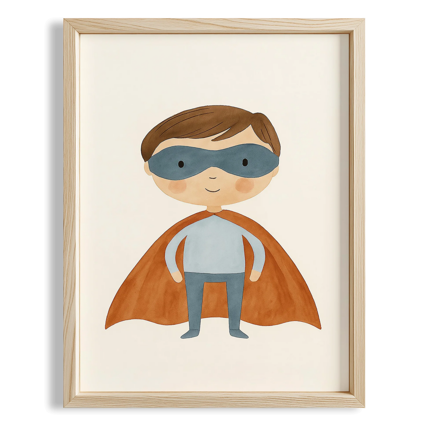 Kumral Kahraman Superman Temalı Çocuk Odası Ahşap Tablo