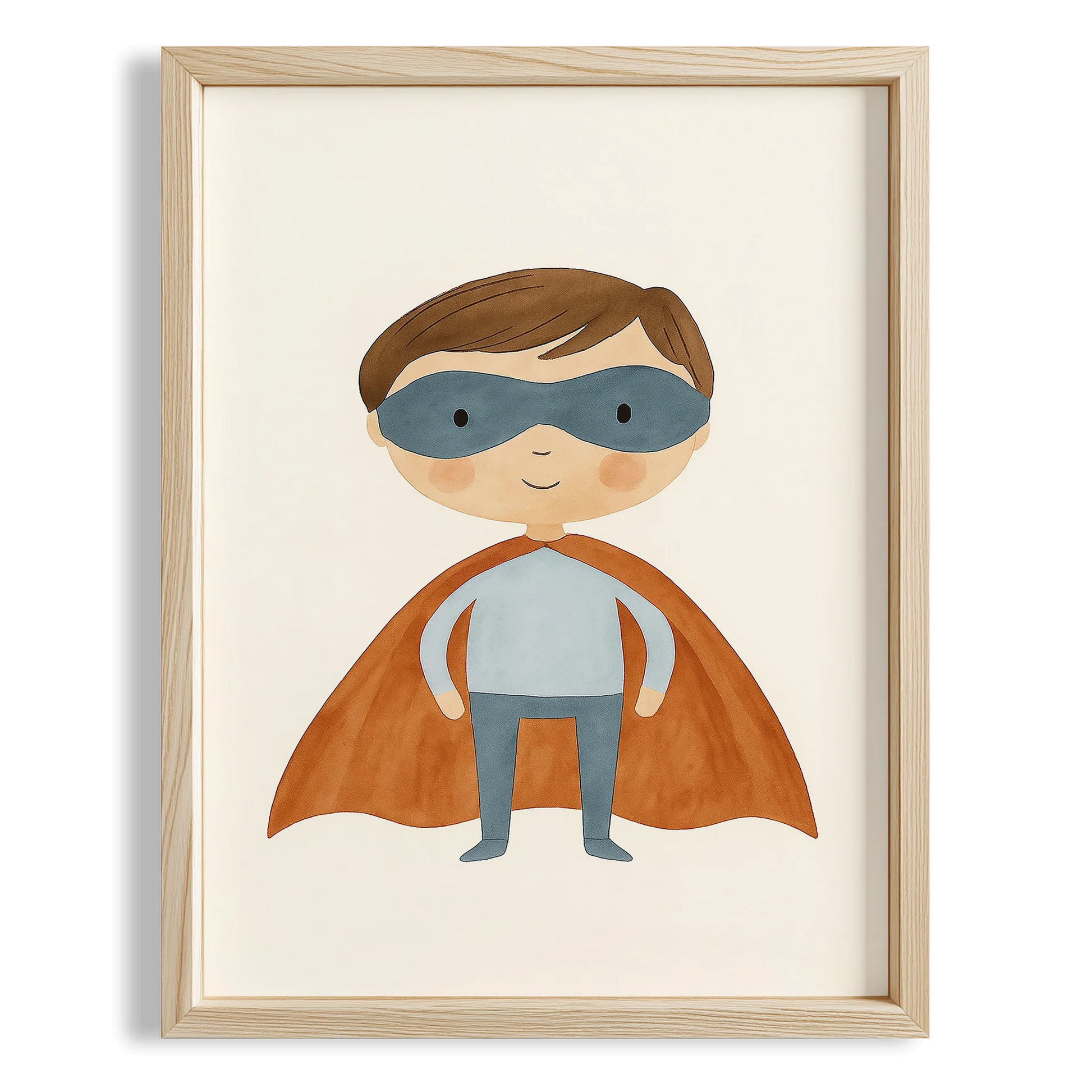 Kumral Kahraman Superman Temalı Çocuk Odası Ahşap Tablo