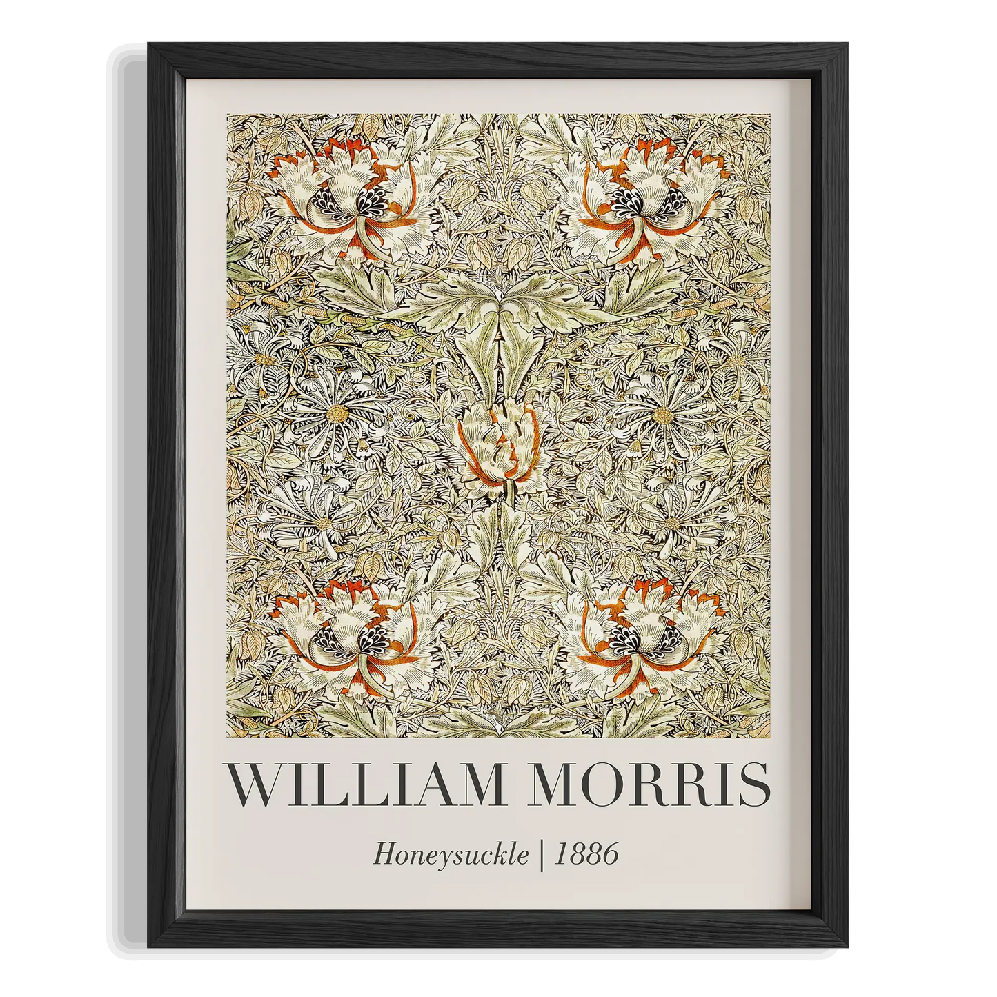 Hanımeli - William Morris Ahşap Duvar Tablosu