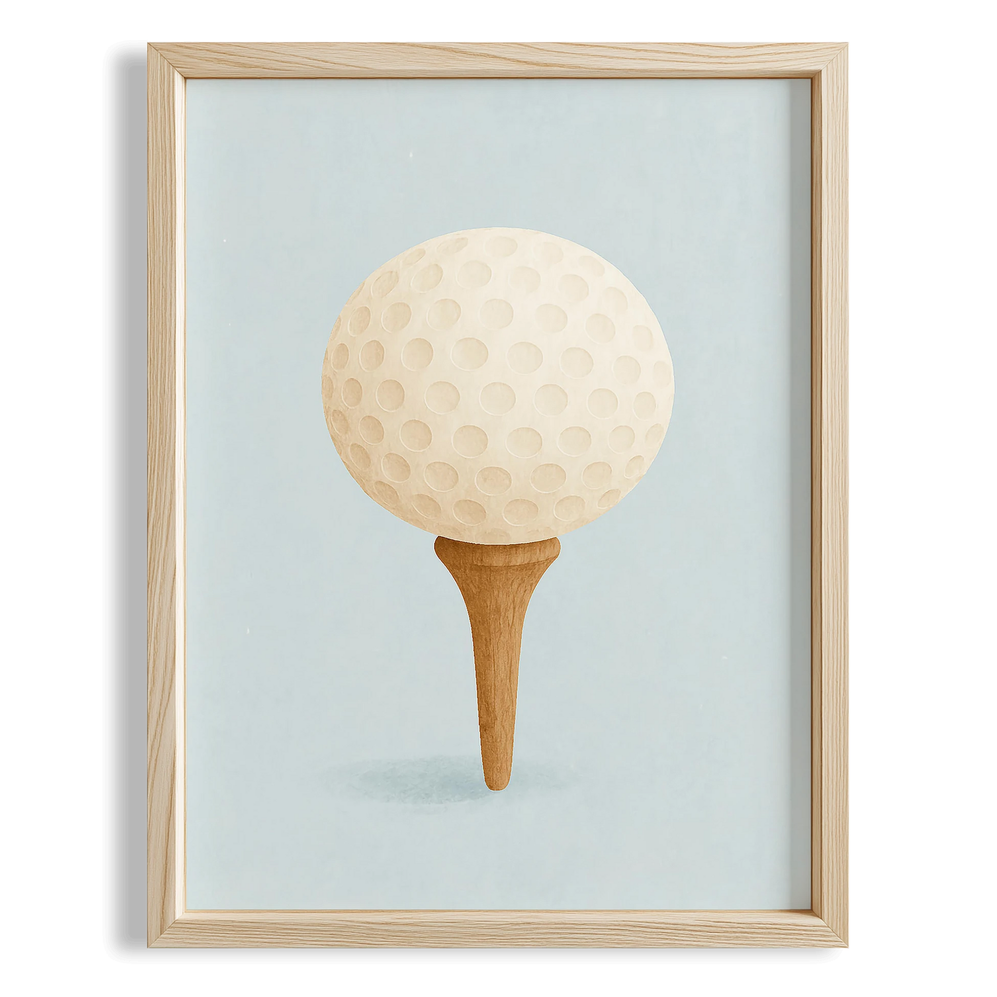 Golf Topu Çocuk Odası Ahşap Tablo
