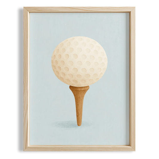 Golf Topu Çocuk Odası Ahşap Tablo
