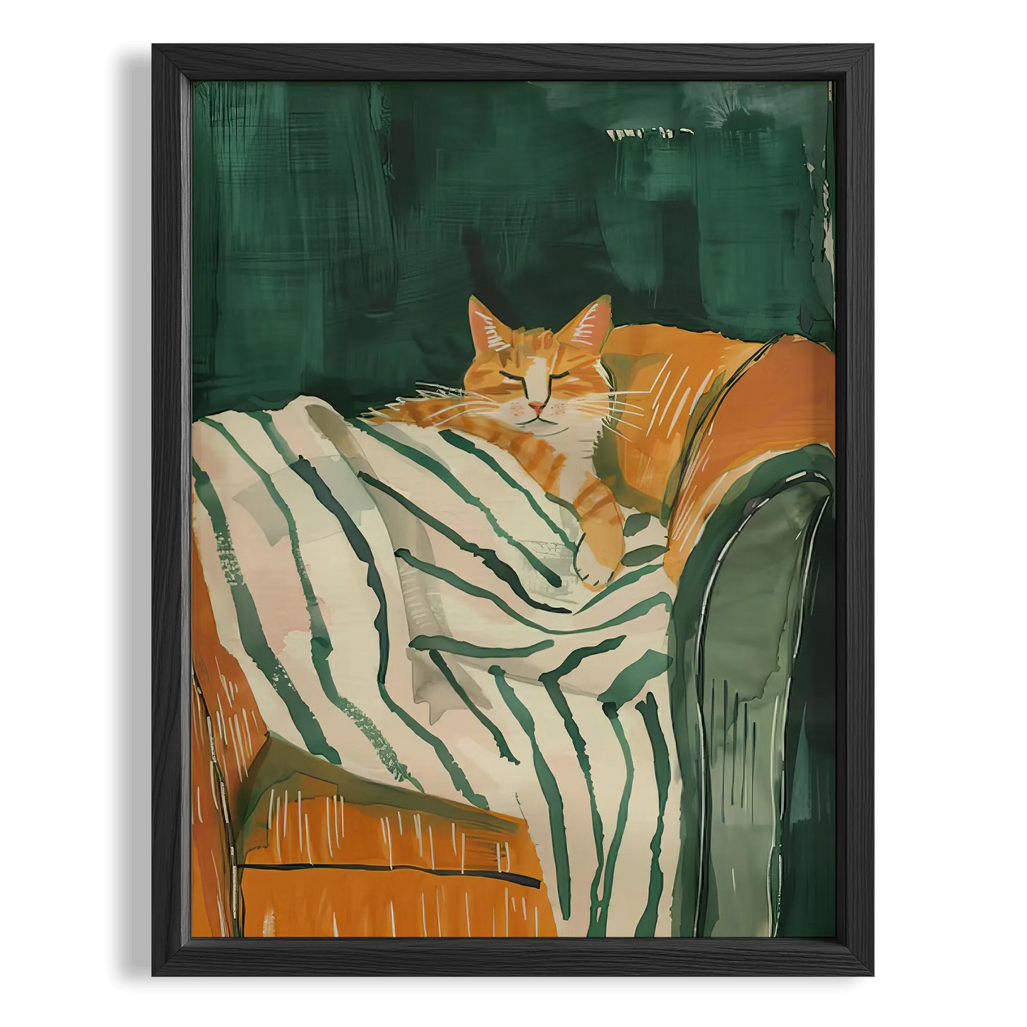 Kedi Portre IV - Zümrüt Çizgili