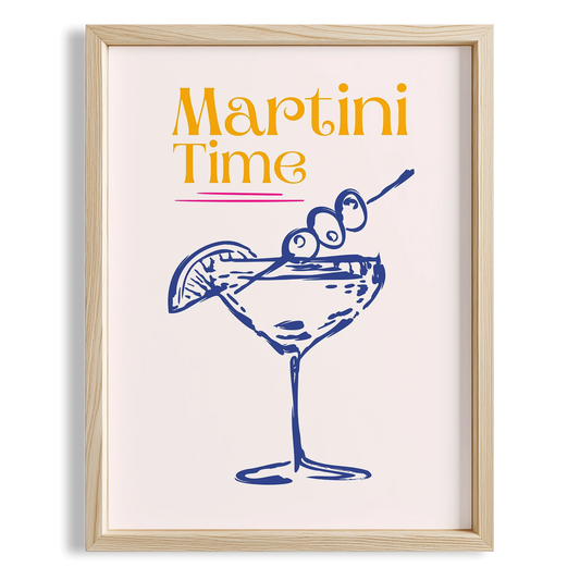 Martini Time Kokteyller Mutfak Duvar Tablosu