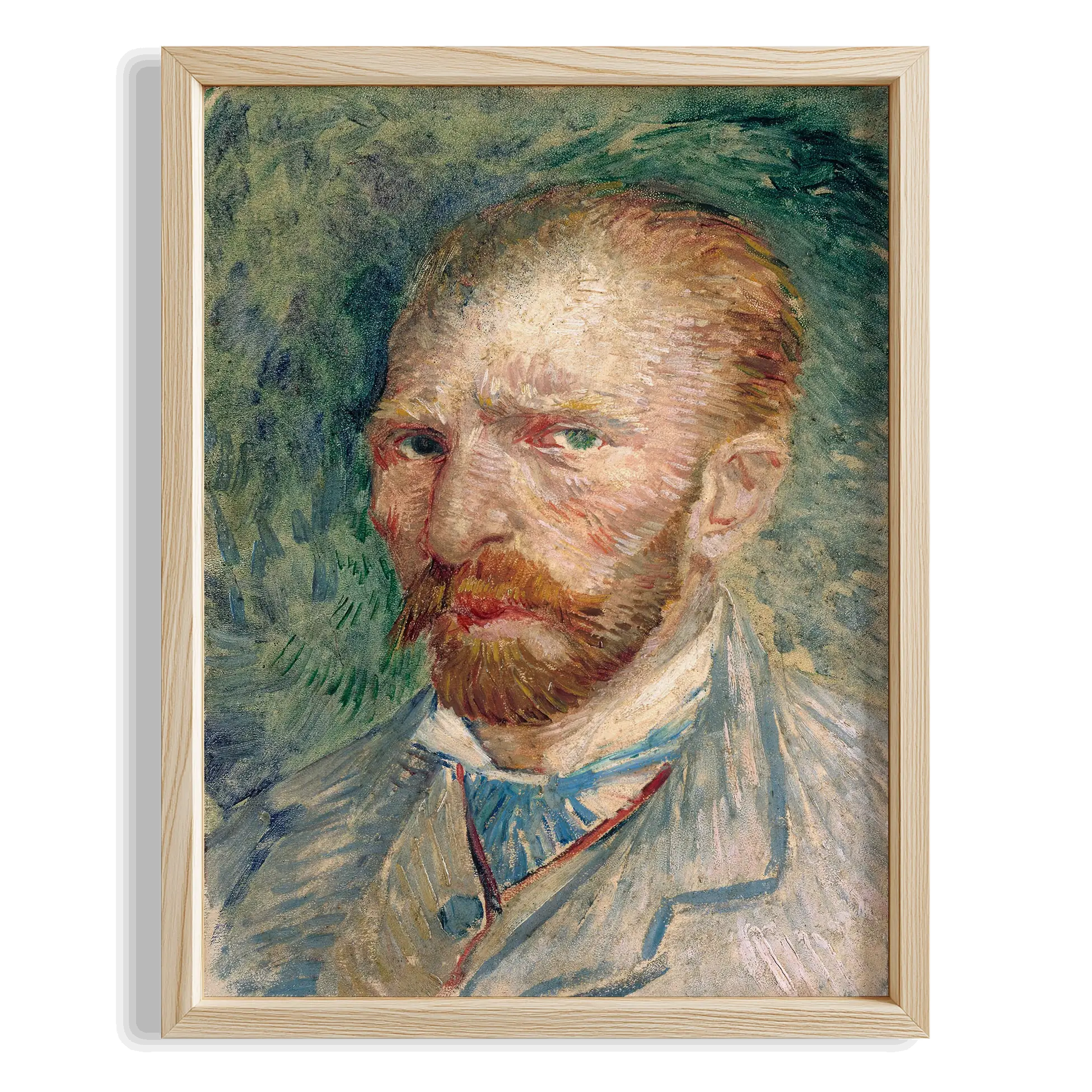 Otoportre - Vincent Van Gogh Ahşap Duvar Tablosu