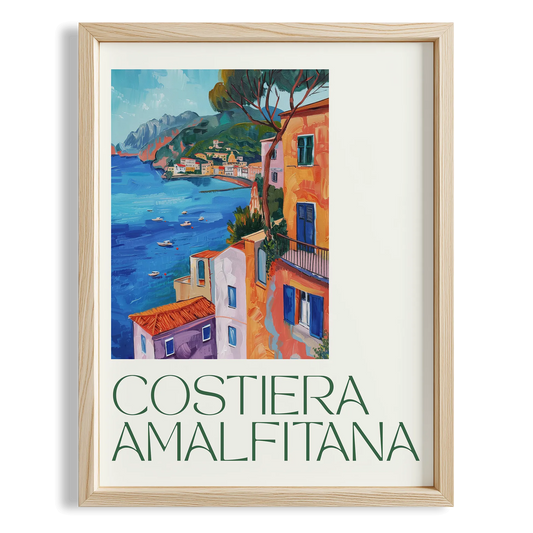 Costiera Amalfitana Manzara Mutfak Duvar Tablosu