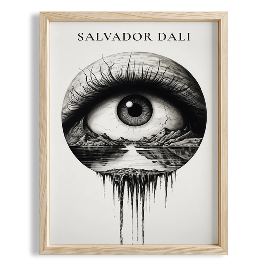 Göz - Salvador Dali Ahşap Duvar Tablosu