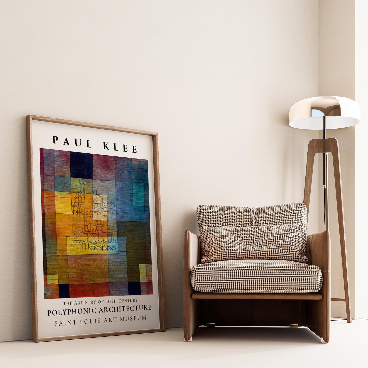 Paul Klee Polifonik Mimari Suluboya I Duvar Tablosu