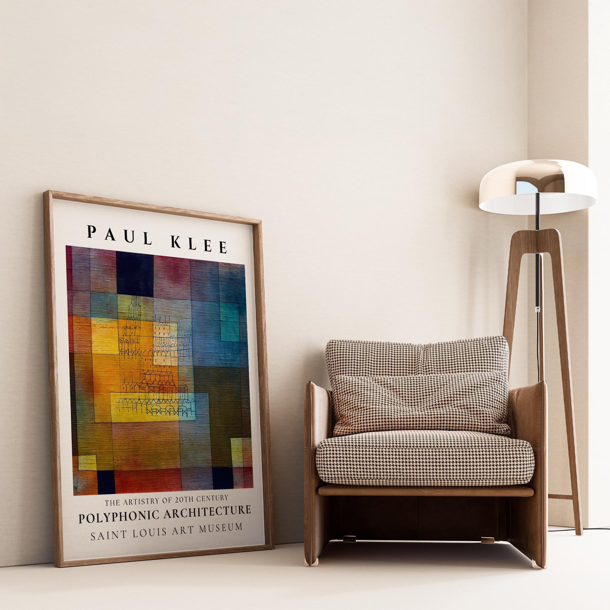 Paul Klee Polifonik Mimari Suluboya I Duvar Tablosu