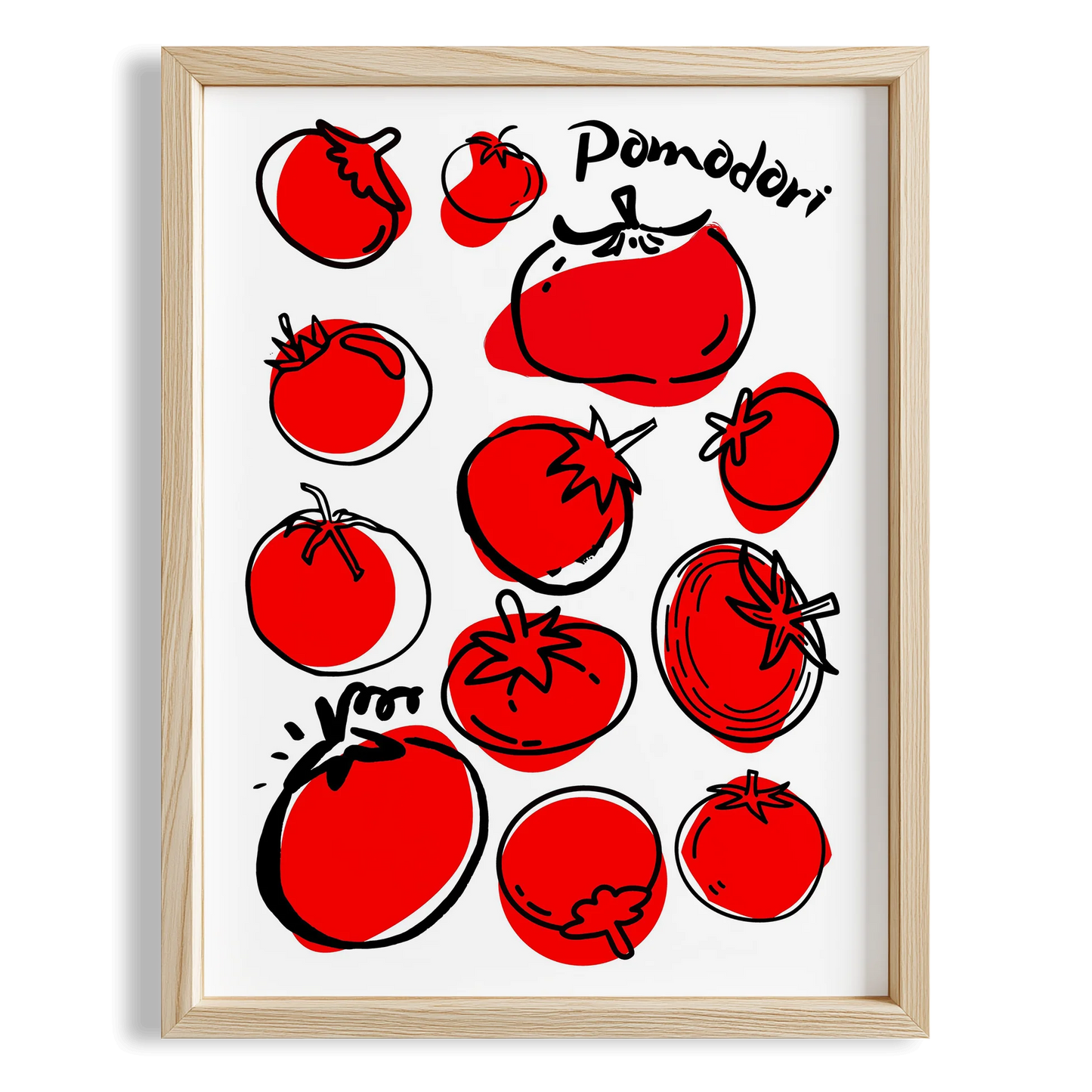Pomodoro Domates II Mutfak Duvar Tablosu