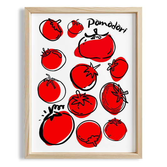 Pomodoro Domates II Mutfak Duvar Tablosu
