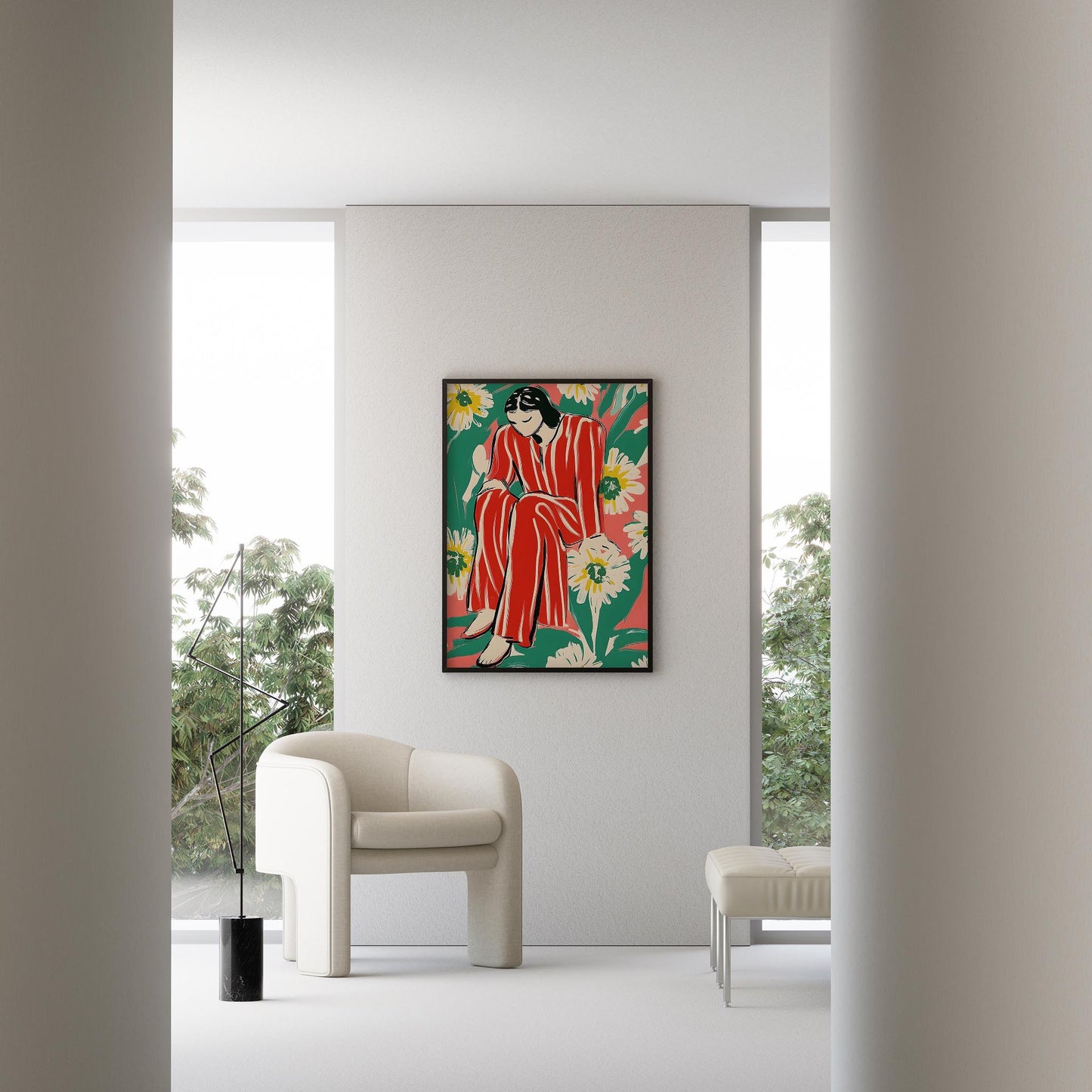 Henri Matisse Yağlı Boya Stili Kadın Portresi II Duvar Tablosu