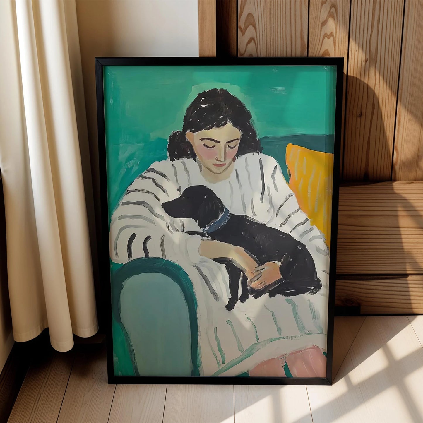 Kadın ve Köpek III - Çizgili