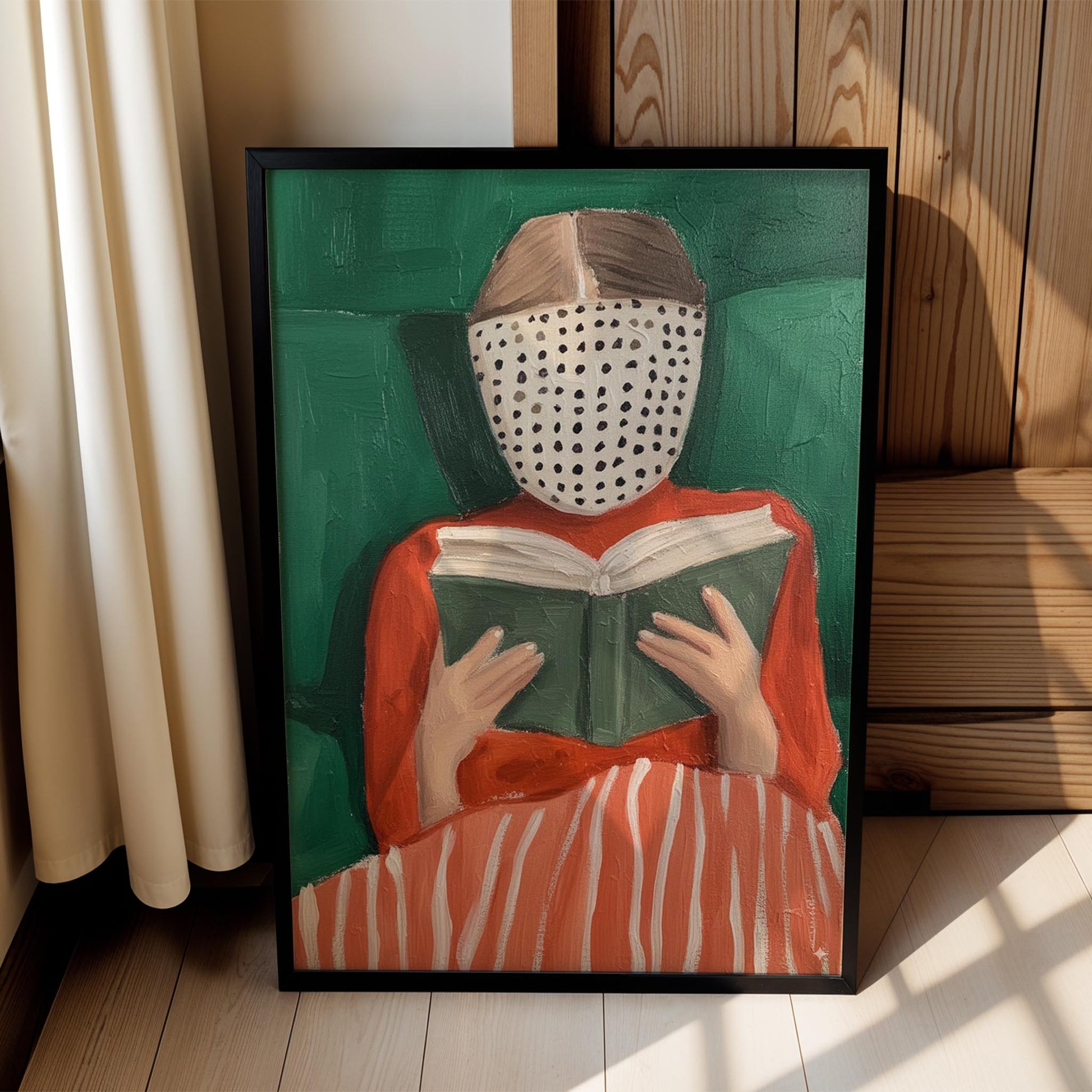 Kadın Portre XXVIII - Kitap Okuyan Zümrüt