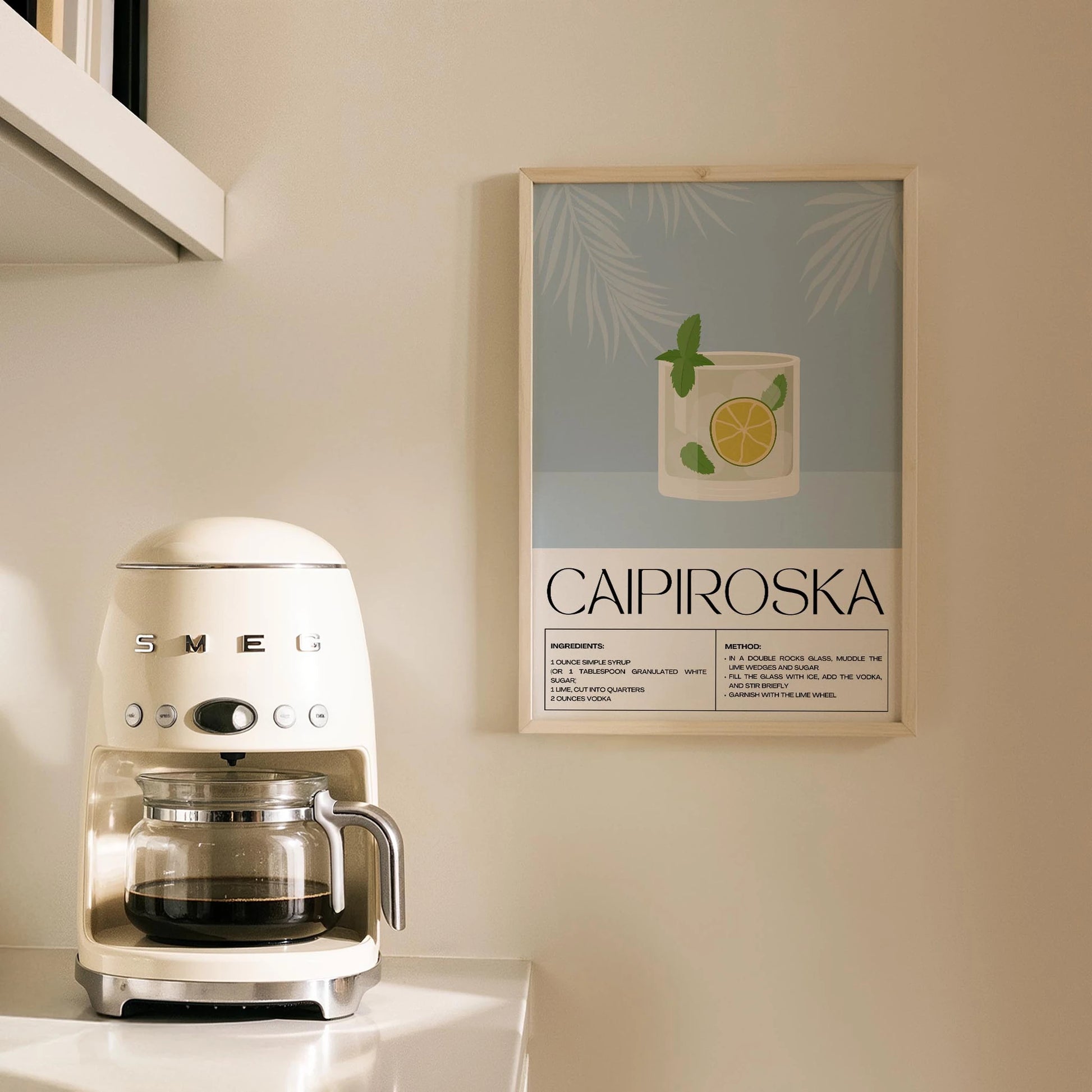Caipiroska Kokteyl Tarifi Mutfak Duvar Tablosu