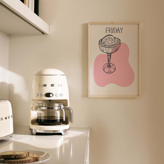 Cuma Günü Weekend Drinks Kokteyl Mutfak Duvar Tablosu
