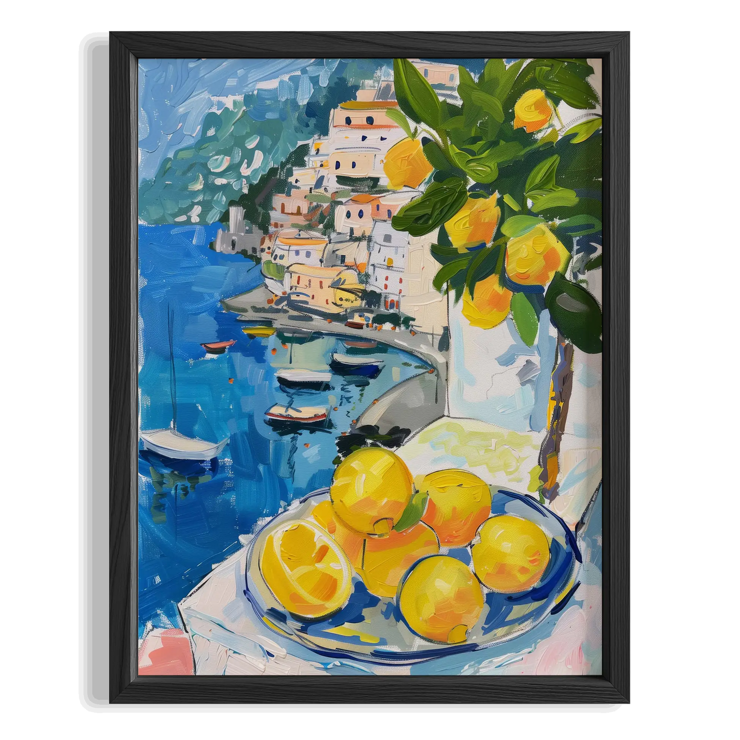 Masada Limonlar Amalfi Sahili Limoncello İtalya Koleksiyonu Mutfak Duvar Tablosu