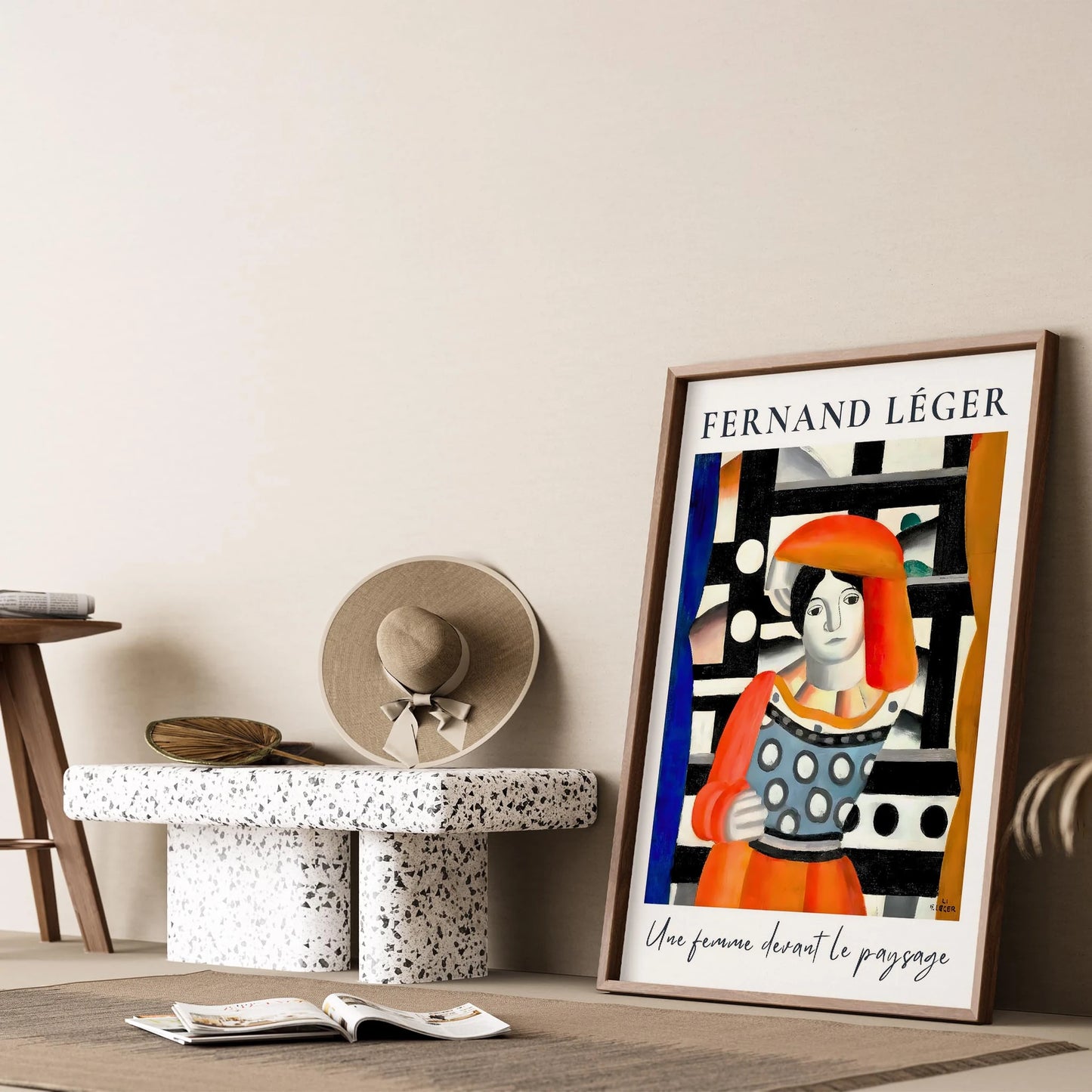 Fernand Leger V Duvar Tablosu