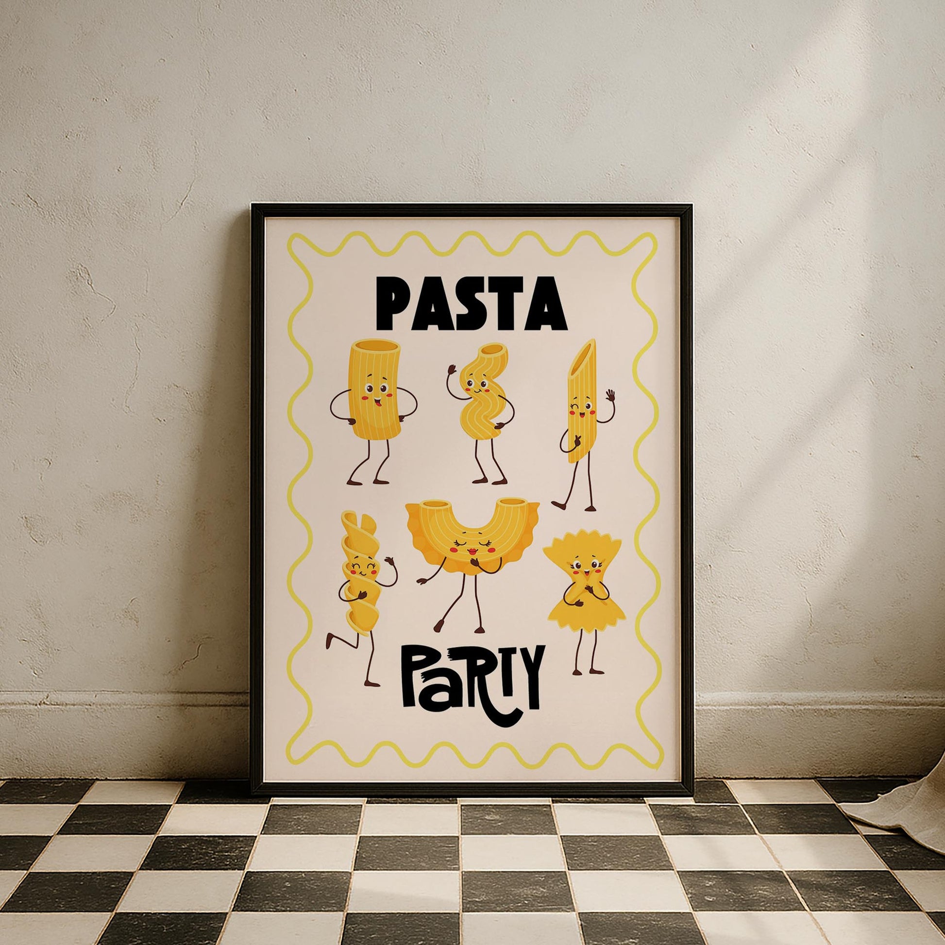Pasta Party Akdeniz İtalya Koleksiyonu Mutfak Duvar Tablosu