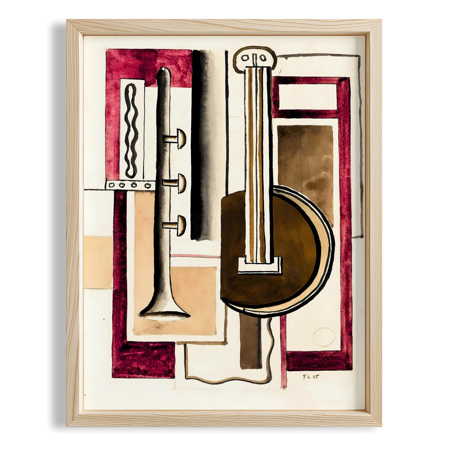 Fernand Leger 32 Duvar Tablosu